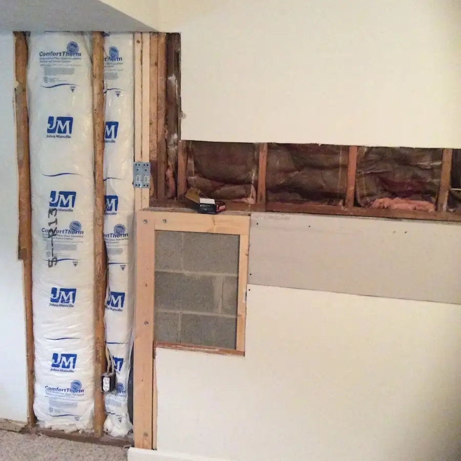 Wall insulation replacement during Structural Drying in Byron